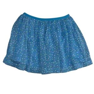 Kids Korner Blue Speckled Pattern Mini Skirt Girls Large 6X